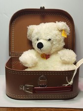 Toy, Stuffed, Steiff Lotte Teddy Bear in Suitcase - White