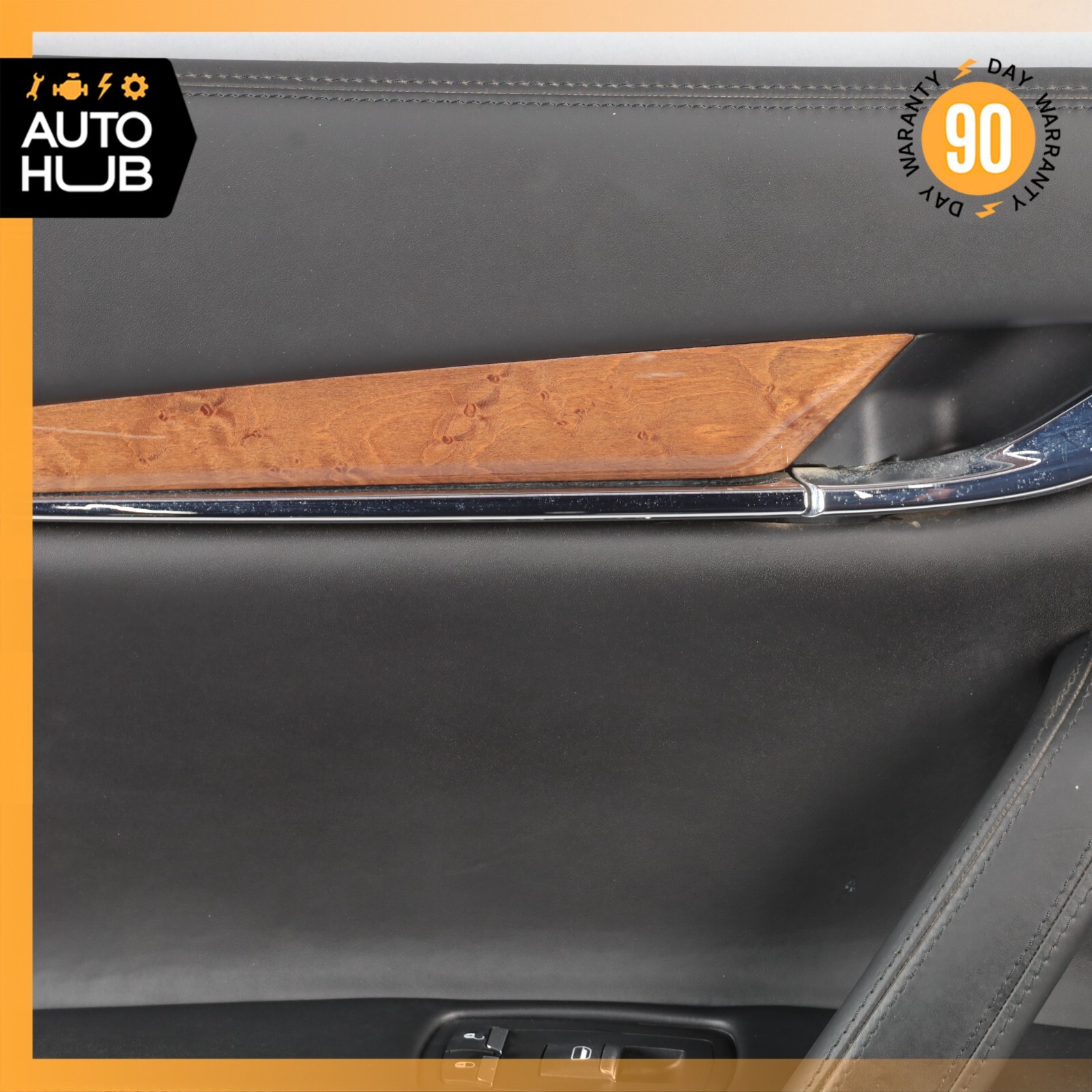 14-17 Maserati Quattroporte GTS M156 Rear Left Interior Door Panel Black OEM