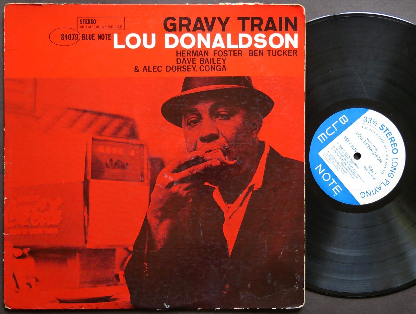 LOU DONALDSON Gravy Train LP BLUE NOTE BST 84079 US 1962 NY RVG EAR Dave Bailey