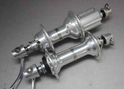 Campagnolo Record OS Hub Set / 32 H / 10 Sp / 9 Titanium Group Super C Silver