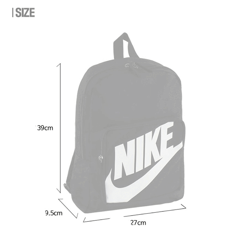 NIKE Classic BACKPACK School BAG Mini BLACK WHITE BA5928-010 | eBay