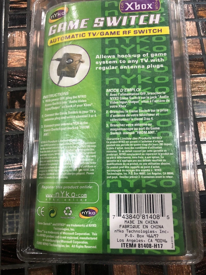 NOVO - NYKO - Xbox Game Switch automático TV / Game RF **FRETE GRÁTIS*** - Imagem 2 de 2