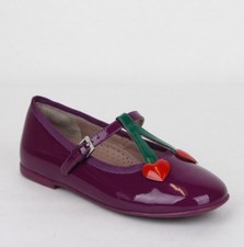 Gucci Girl Toddler Purple Patent Leather Ballet Flats 26/US 10 433117 5281