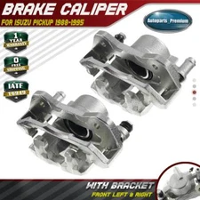 2x Brake Calipers W/ Bracket for Isuzu Pickup 1988-1995 RWD Front Left & Right