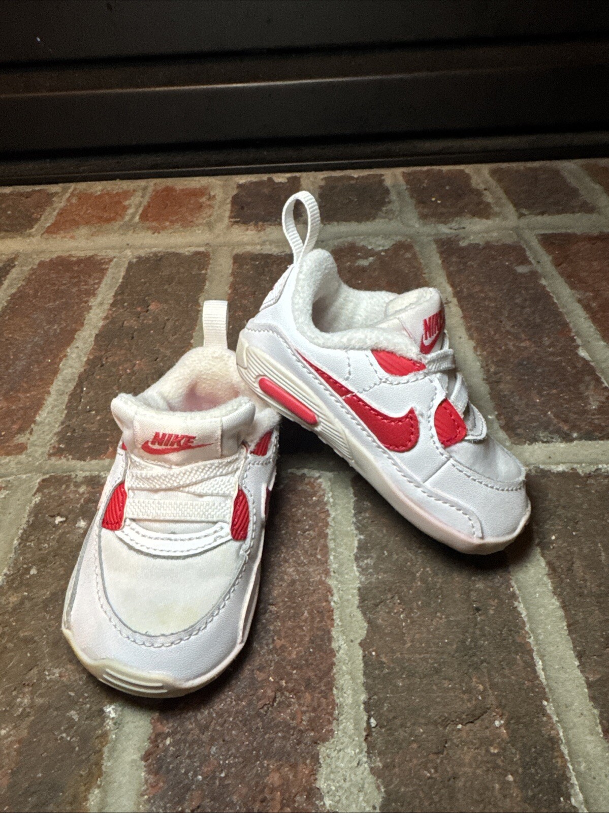 PONY Scarpe Nike Air Max 90 Crib CB Bootie 3C rosse e bianche sneakers CI0424 105