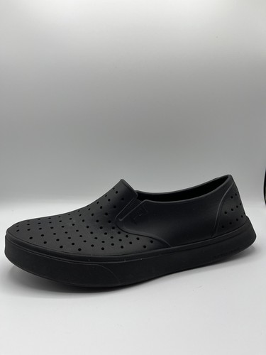 Skechers Foamies schwarze Damen-Slipper Halbschuhe Lochschuhe atmungsaktiv Größe 10-EUC