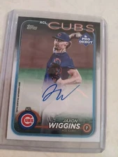 2024 TOPPS PRO DEBUT CARD JAXON WIGGINS AUTO ⚾️ + 25 MLB CARDS 🔥 CHICAGO CUBS 