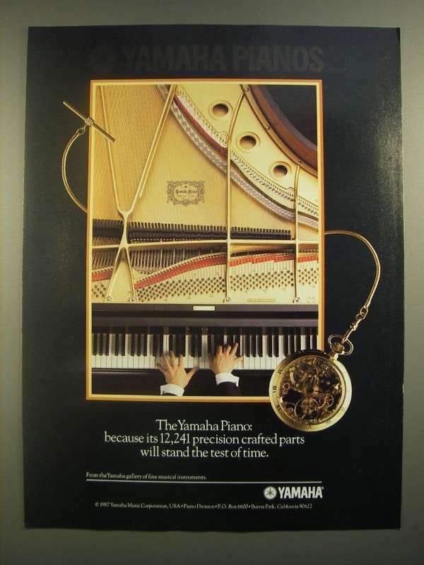 1988 Yamaha Pianos Ad - Will Stand the Test of Time