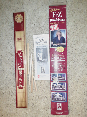 Vintage Deluxe E-Z Bow Maker Wooden As Seen On TV