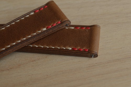 19 mm Cinturino artigianale pelle pull-up Vintage sgancio rapido 19/16 Handmade - Picture 13 of 18