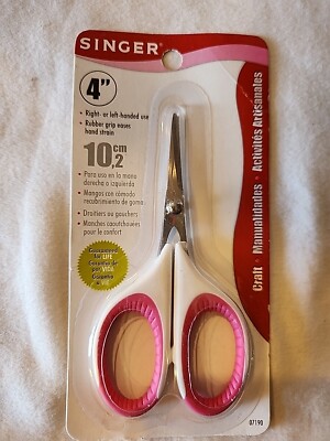Singer 07190 4-Inch Craft Scissors with Pink and White