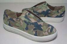 J/SLIDES J Slides Size 7 M ALARA 1 Green Camo Leather Sneakers New Womens Shoes