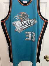 Mitchell & Ness $200 Mens 3XL Grant Hill Detroit Pistons 75th Anniversary Jersey