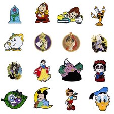 Disney Villains Princess And Animal Movie Character Enamel Pins Badges