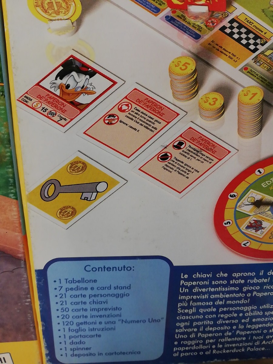 Liscianigiochi Il Gioco Di Paperopoli - Gioco Da Tavolo Con Deposito 3D Per 2-7 Giocatori