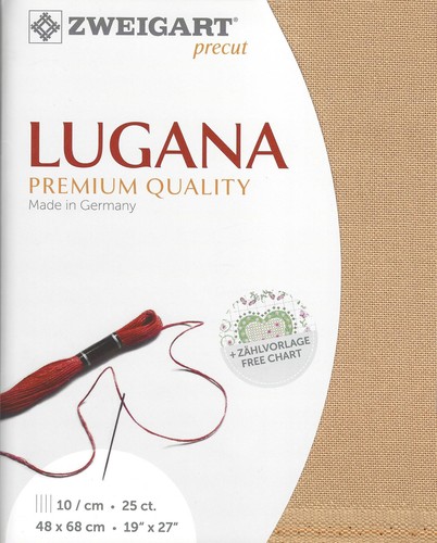 Zweigart Precut Lugana 25 count Rich Sand 3835/359 - 第 1/1 張圖片