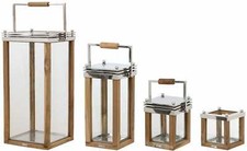 Holzlaterne Madeira | Gartenlaterne | Kerzenhalter | Gartenlampe | Laterne