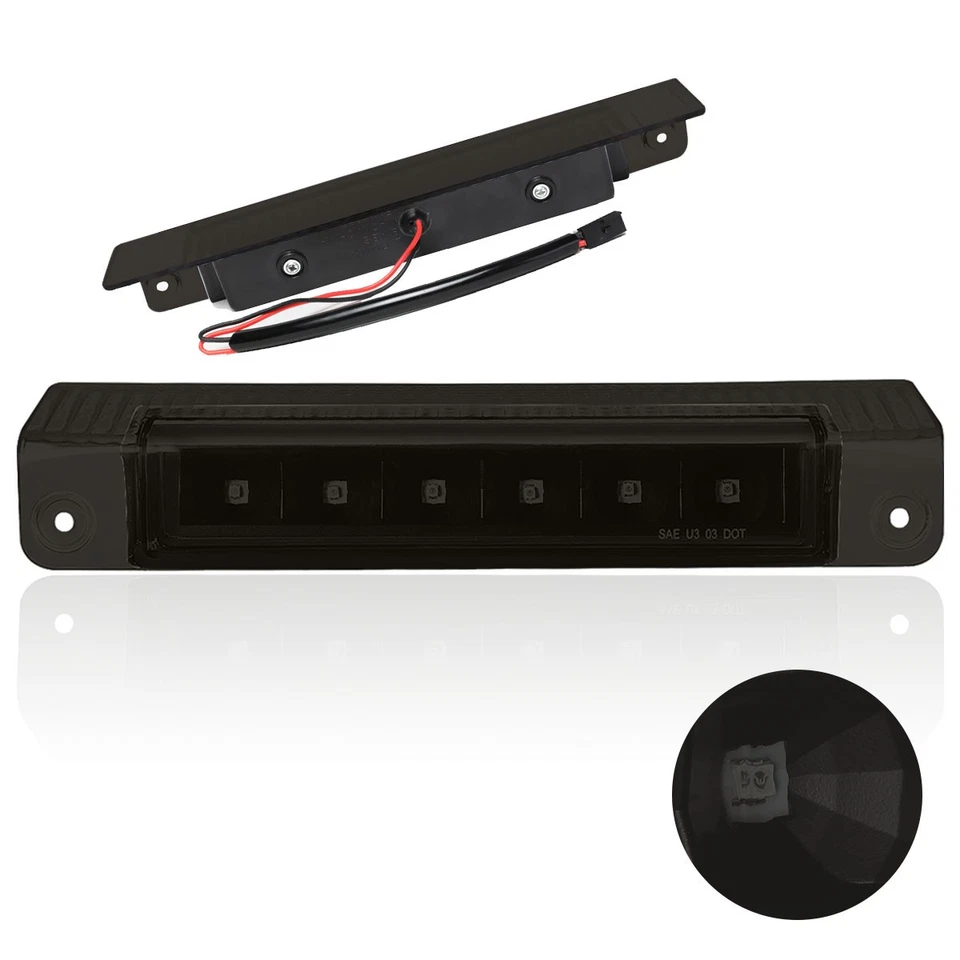 Para 03-17 Chevy Express/GMC Savana LED Third 3RD luz de freio traseira/lâmpada colorida - Imagem 3 de 4