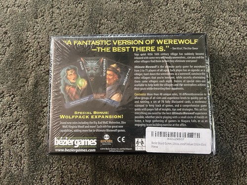 Ultimate Werewolf Game Board - Bezier Games, Looks Like A Print Copy, “New” - Picture 2 of 3