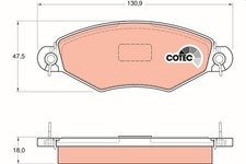 TRW Bremsbelagsatz, Scheibenbremse GDB1361 für PEUGEOT