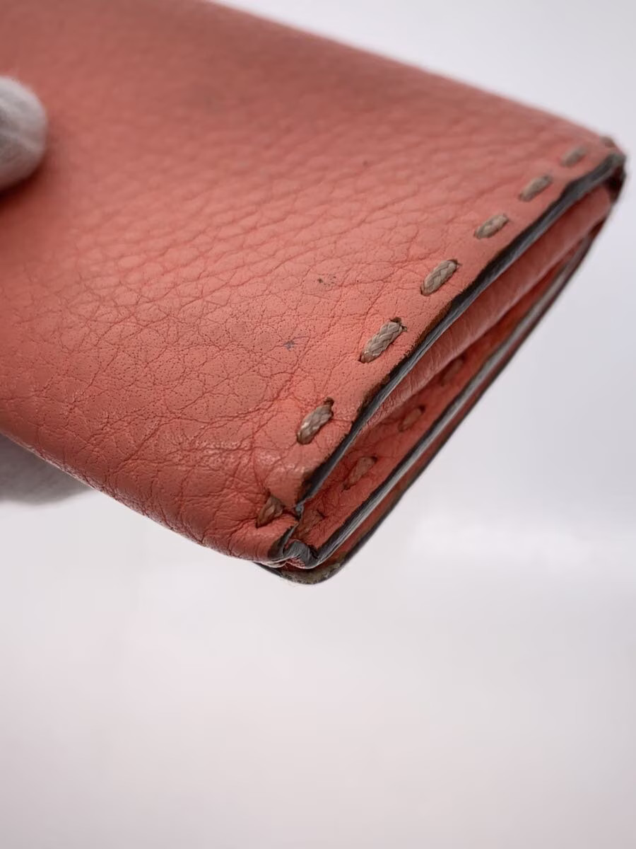 FENDI Women's Leather Bifold Wallet Pink thumbnail 7