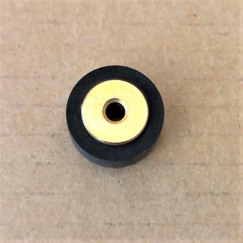 Copper Shaft Pressure Belt Wheel Rubber Pulley Retractor Wheel for Audio Deck - Picture 2 of 16
