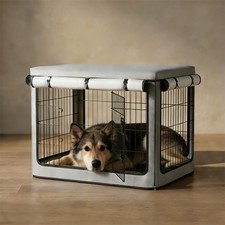 Dog Crate Cover, Heavy Duty 1680D Waterproof Oxford Cloth with Breathable Mes...