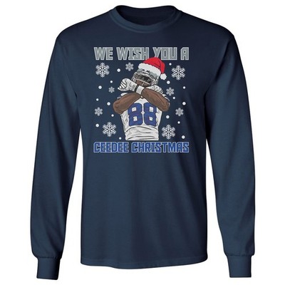 We Wish You A Merry Christmas - Dallas Inspired Long Sleeve T-Shirt