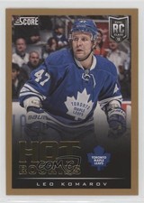 2013-14 Score Hot Rookies Gold Leo Komarov #638 rk1
