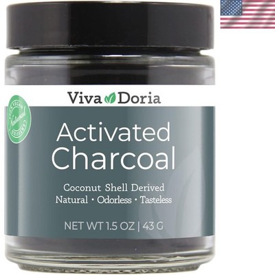 1.5 Oz Food Grade Virgin Coconut Activated Charcoal Powder - Pure Detox Solution