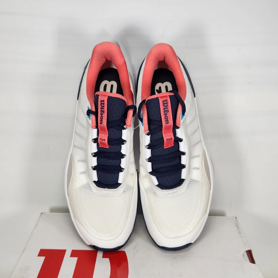 Talla 9.5 - Wilson Intrigue Tour - Blazer Blanco/Azul Marino/DuBarry - Mujer Foto 3 de 4