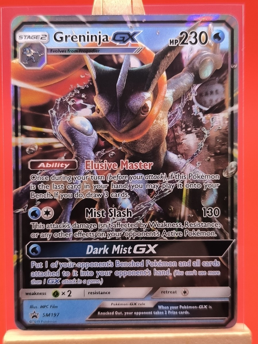 Greninja GX SM197 Detective Pikachu Ultra Rare Holo Promo Pokemon