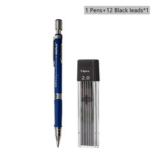 Druckbleistift Set 2,0 mm mit 2B schwarz/farb...