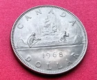 1968 Canada Voyageur Dollar - One Dollar - Nickel - $1 Canadian Coin EXACT COIN