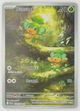 Pansage Illustration Rare 89 Black Bolt Pokemon TCG on eBay