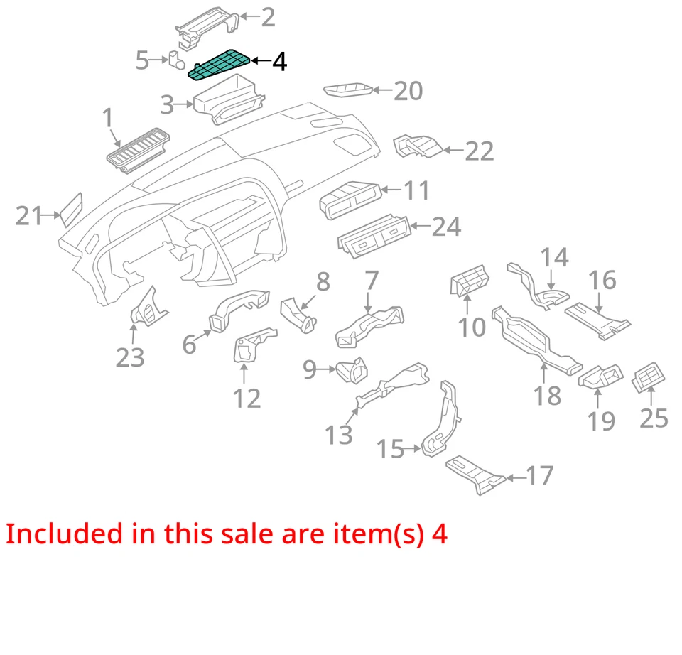 2008-2016 Audi S5 Air Cabin Filter Cover 8K1819408A - Image 3 of 4