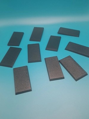30x60mm Square Bases Pack of 10 - 3D Printed Plastic