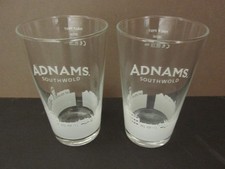 Adnams Southwold Half Pint Glasses x 2