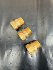 Pack OF 3 Flomasta Brass Compression Adapting Male Coupler 22mm x 3/4