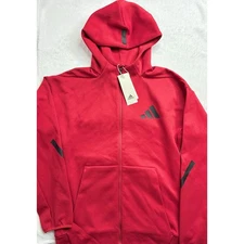 Adidas Kids Z.N.E. XL Red Activewear Hooded Jacket New With Tags