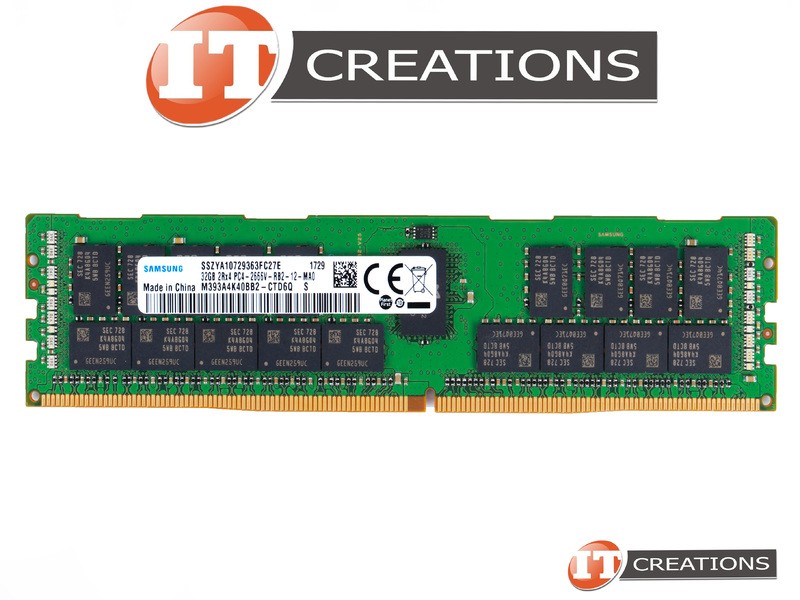 как выглядит SAMSUNG 32GB PC4-2666V-R REGISTERED ECC 2RX4 MEMORY RDIMM M393A4K40BB2-CTD6Q фото