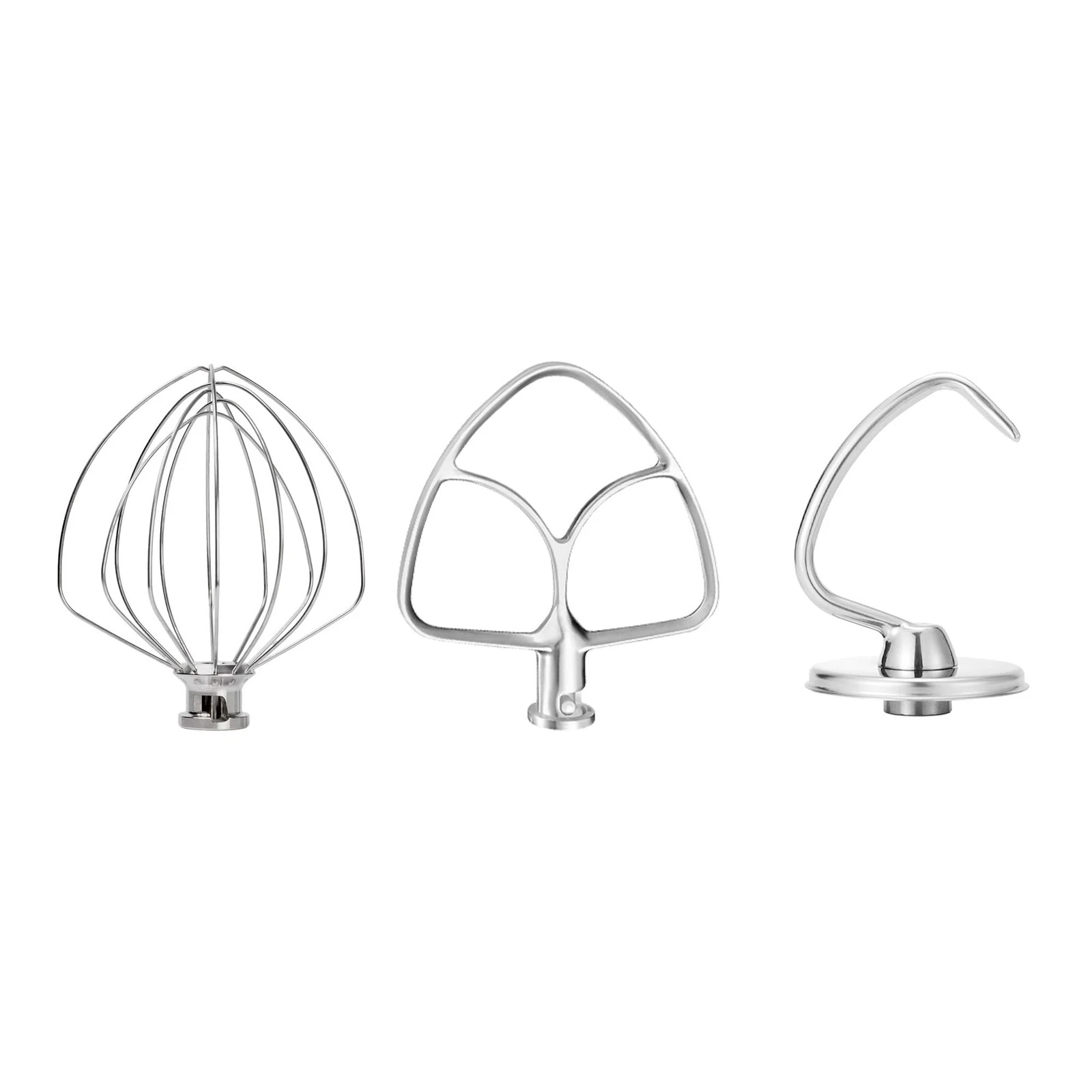 Stainless Steel for KitchenAid 4.5-5 Qt Tilt-Head Mixer, K45 Whisk, Flat Beat...