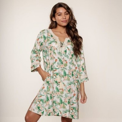 Lingadore Beach 7702p-1 Tunic Botanic Small/10 RRP £51