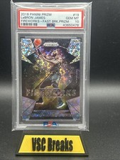 LeBron James 2018 Fireworks Panini Fast Break Prizm