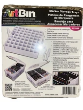 ArtBin Marker Storage Tray 6939AB Organizer Bin Holds 64 Markers/Pens, White