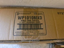 Intermatic WP1010MXD 1 gang weatherproof receptable metal cover (10 pack)