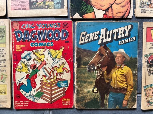 Lot Old Golden Age Comics Estate LOW GRADE 1940's 1950's War Reader Vintage - Picture 11 of 16