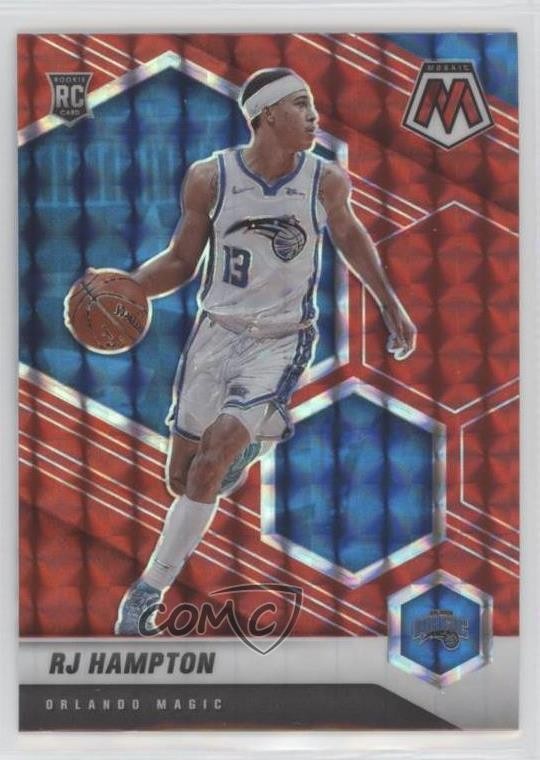 2020-21 Panini Mosaic Rookie Red Mosaic Prizm RJ Hampton #233 Rookie RC mp7