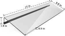 Acrylic Tilted Computer Keyboard Stand for Ergonomic Typing, Keyboard Tray Ho...