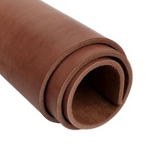 Full Grain Leather Sheet, 4-5mm Thick, Brown Leather, Vegetable Tanned Leathe...